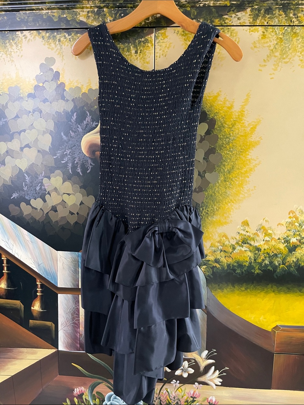 Frederick's of Hollywood Sparkle Ruffle Party Dress